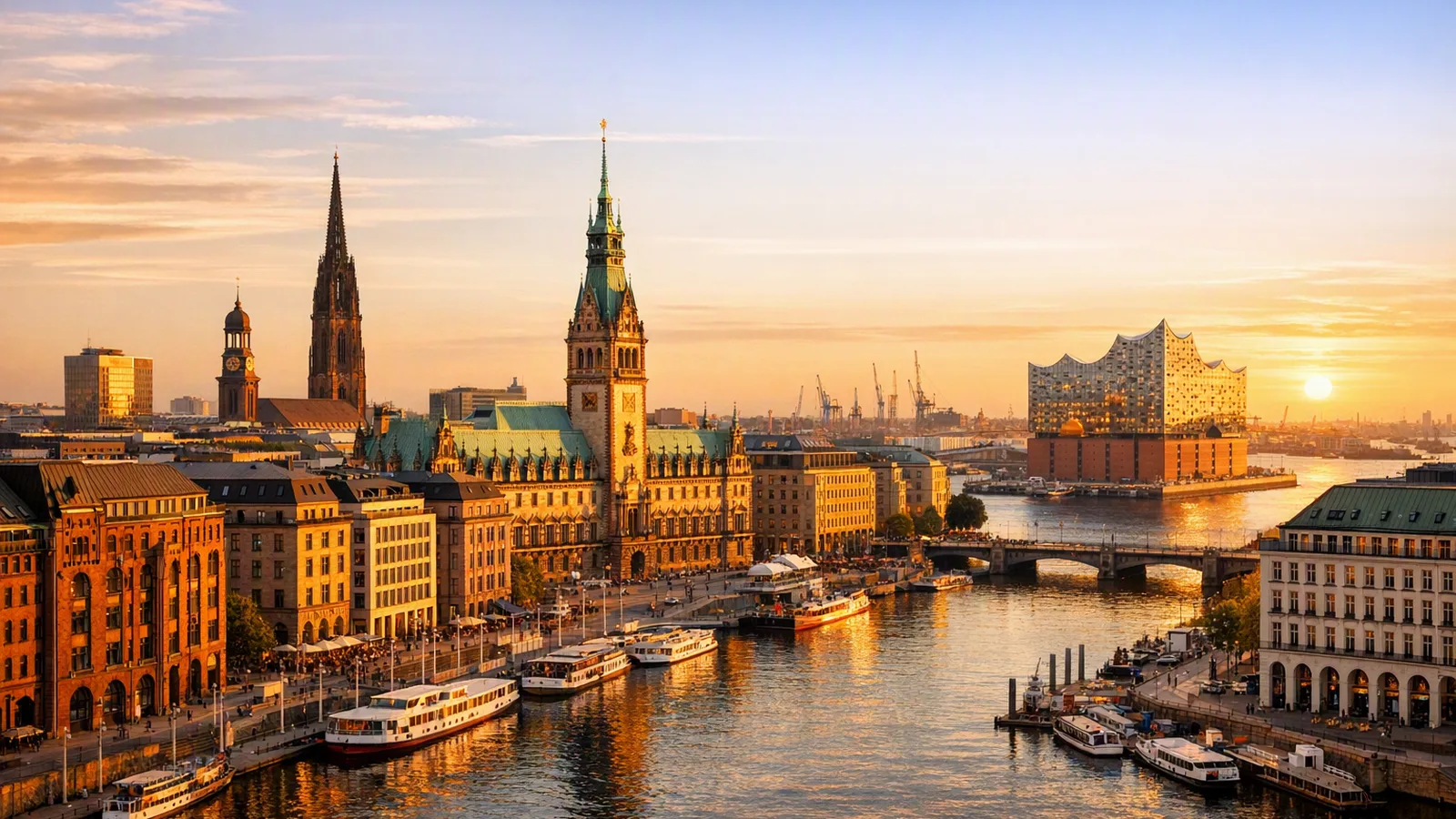 Hamburg - restresa med flyg och hotell