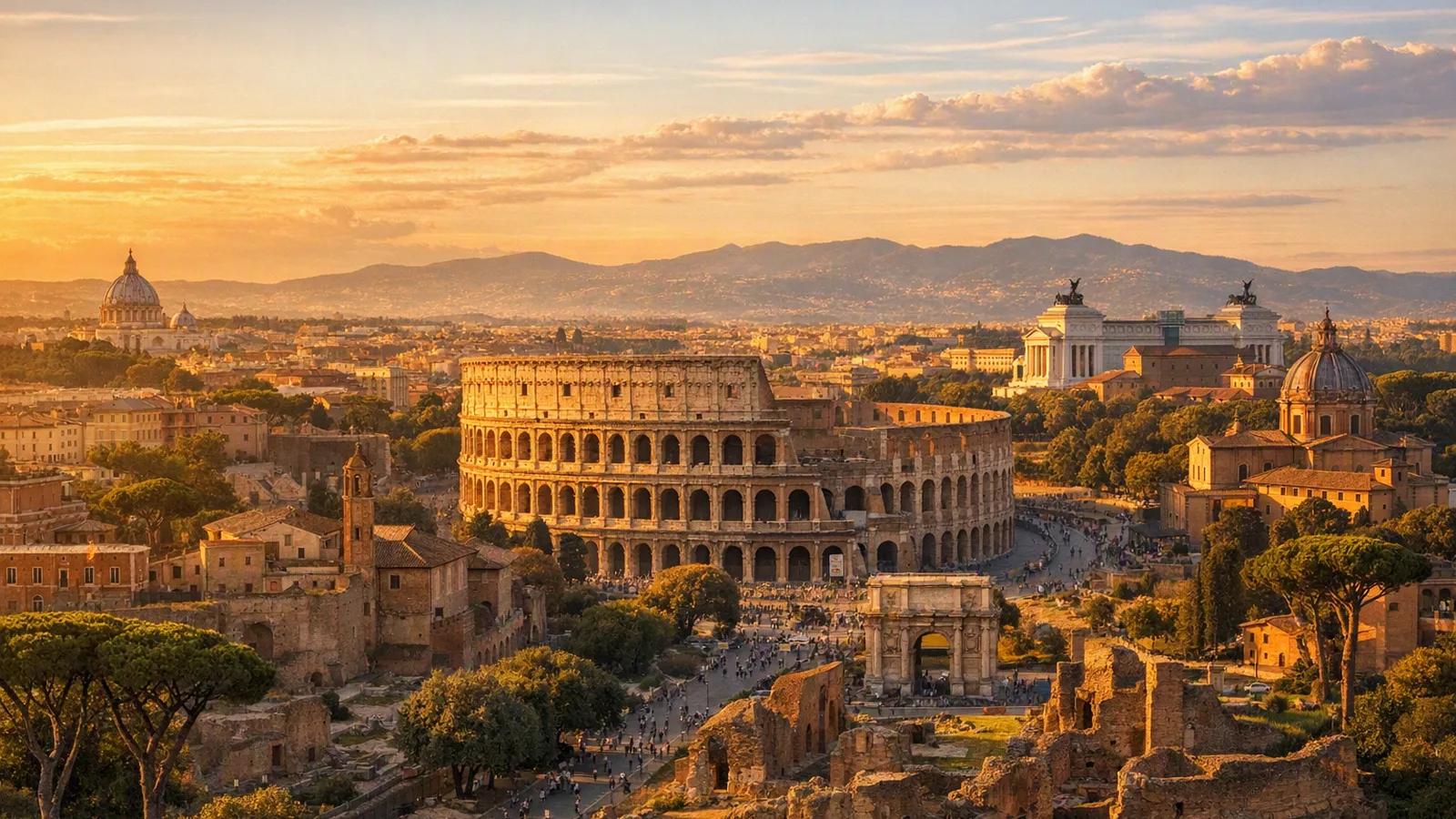 Lazio - restresa med flyg och hotell