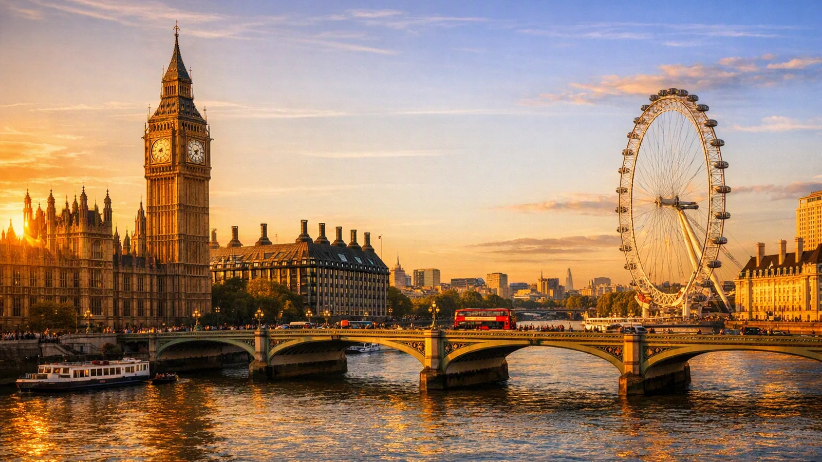 London - restresa med flyg och hotell